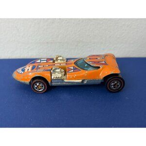 Vintage 1968 Hot Wheels Redlines Orange Twinmill